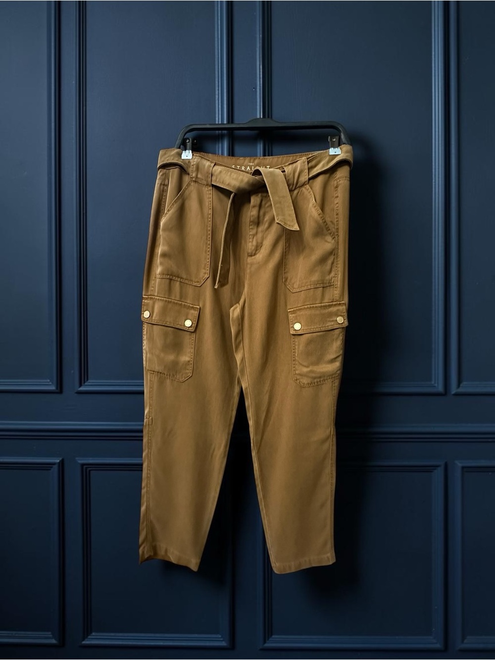 White House Black Market The Straight Cargo Pants. Carmel Brown . Size: 6